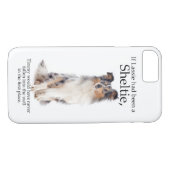 Timmy's Blue Merle Sheltie iPhone case (Achterkant (Horizontaal))