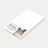 Timmy's Blue Merle Sheltie Post Post-it® Notes (Schuin)