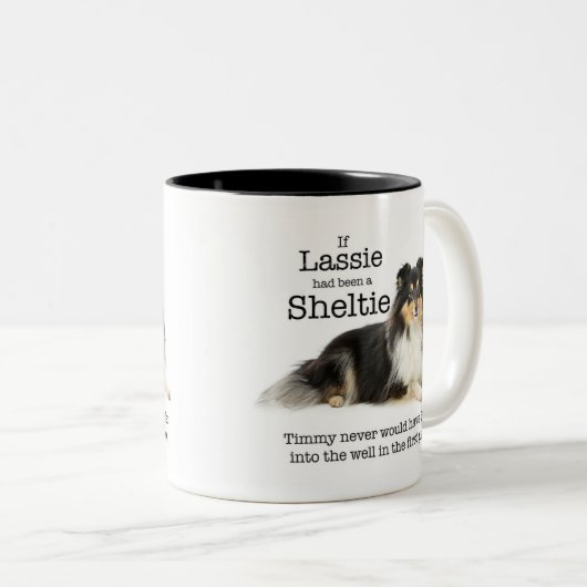Timmy's Tri-Color Sheltie Mok (Voorkant rechts)