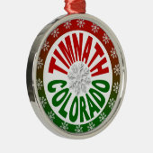 Timnath Colorado rouge vert flocon ornement (Droite)