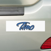 Timo Name blue Aufkleber Sticker Autoaufkleber (Op auto)