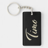 Timo Name whitegold Porte-clés (Devant)