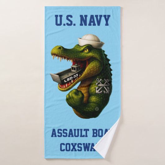 Timonier de bateau d'assaut de l'US Navy (Serviette de bain)
