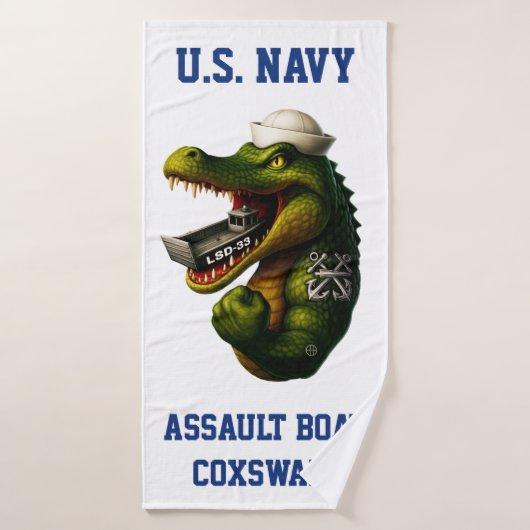 Timonier de bateau d'assaut de l'US Navy (Serviette de bain)