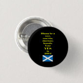 Timorezen Beastie Scottish Independence Button (Voorkant /achterkant)