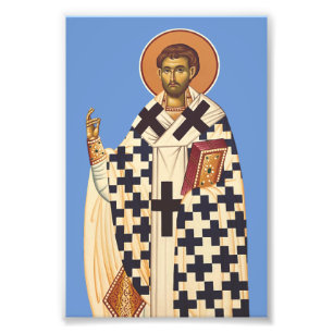 Timoteüs van Efeze Traditionele Orthodoxe Kunst Foto Afdruk