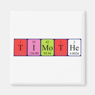 Timothe periodiek table name magnet magneet