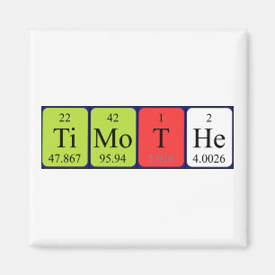 Timothe periodiek table name magnet magneet