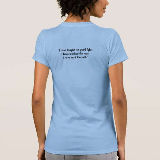 Timothée 4:7 T-shirt (Dos)
