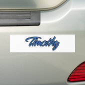 Timothée Nom bleu Aufkleber Autoaufkleber Sticker (En voiture)