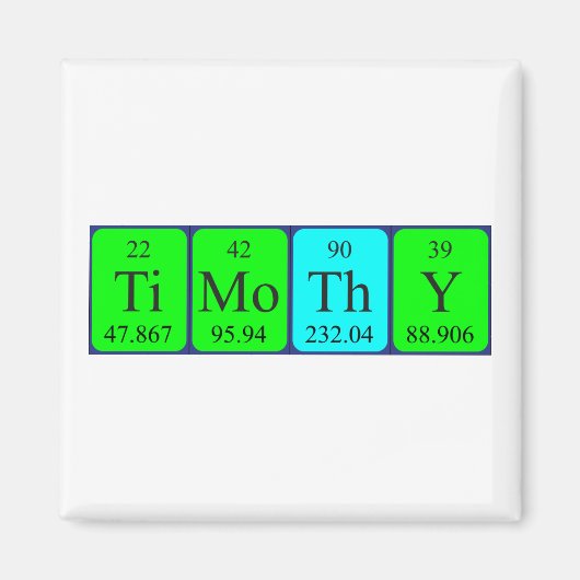 Timothy Periostabel Naam magnet Magneet (Voorkant)