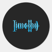 Timothy  ronde sticker (Voorkant)