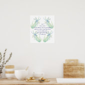Timothy waterverf Dragonfly-scripts Poster (Keuken)