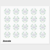 Timothy waterverf Dragonfly-scripts Ronde Sticker (Vel)