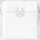 Timothy waterverf Dragonfly-scripts Ronde Sticker (Tas)