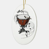 Timpani (Kettle Drum) Keramisch Ornament (Links)
