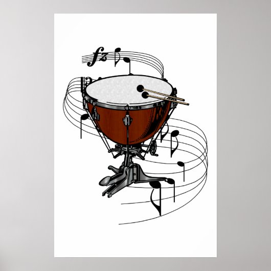 Timpani (Kettle Drum) Poster (Voorkant)