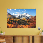 Timpanogos in de herfst van het Utah-gebergte Canvas Afdruk (Insitu (Woonkamer))