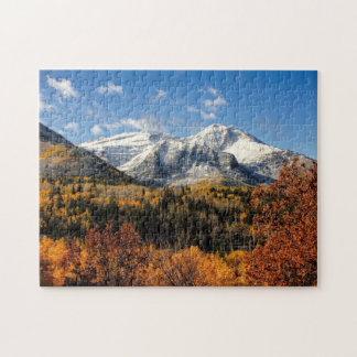 Timpanogos in de herfst van het Utah-gebergte Legpuzzel