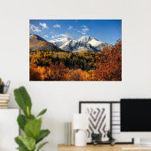 Timpanogos in de herfst van het Utah-gebergte Poster (Thuiskantoor)