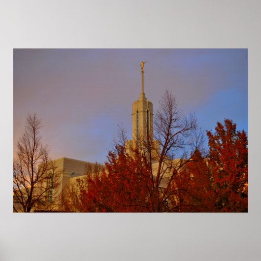 Timpanogos LDS Temple American Fork, Utah Poster (Voorkant)