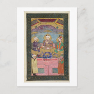 Timur (1336-1405), Babur (1483-1530, r.1526-30) en Briefkaart