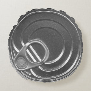 Tin Can Lid Grijs Kussen Humorous