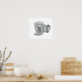 Tin Can Phone (Hoor je me NU?) Poster (Keuken)