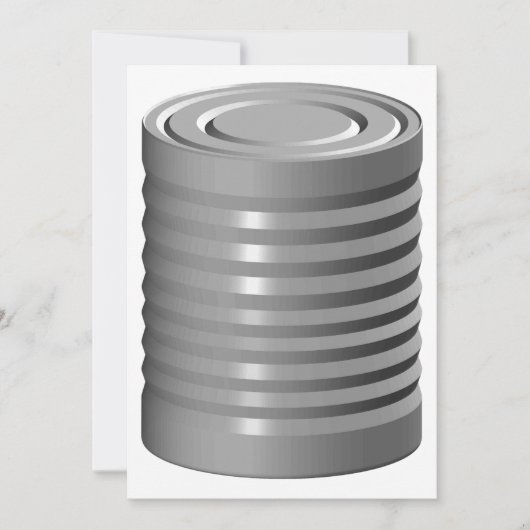 Tin can-uitnodigingen kaart (Voorkant)