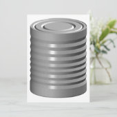 Tin can-uitnodigingen kaart (Staand voorkant)