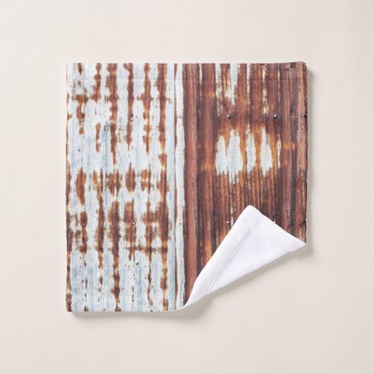 Tin en tôle ondulée vintage (Gant de toilette)