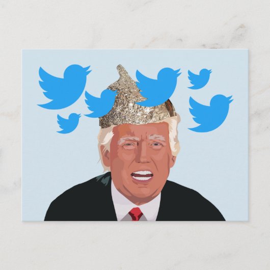 Tin Foil Trump Briefkaart (Voorkant)