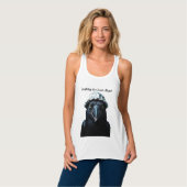 Tin Folie Pet Black Bird Raven Tanktop (Volledige Voorkant)