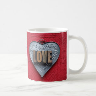 Tin-hartliefde Koffiemok