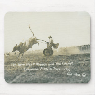 Tin Horn Hank Keenan en zijn chariot. Muismat