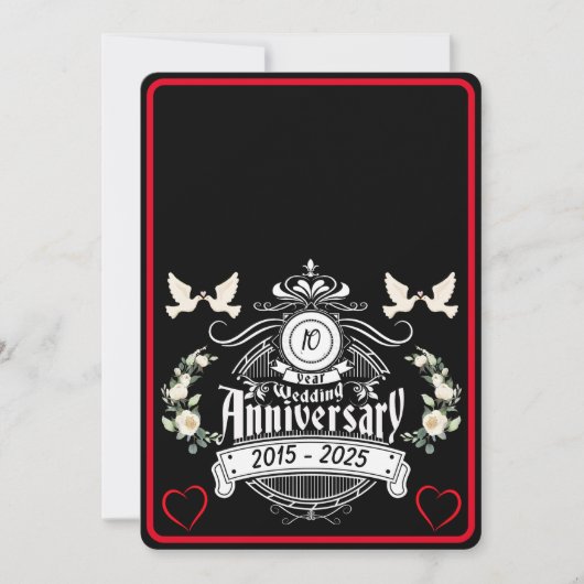 Tin Jubilee 2 Photo Invitation du 10e anniversaire (Devant)