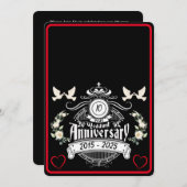 Tin Jubilee 2 Photo Invitation du 10e anniversaire (Devant / Derrière)