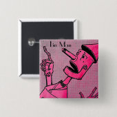 Tin Man Button (Voorkant /achterkant)