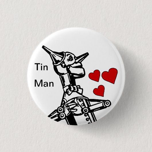 Tin Man Button houdt van de geweldige Tovenaar van (Voorkant)