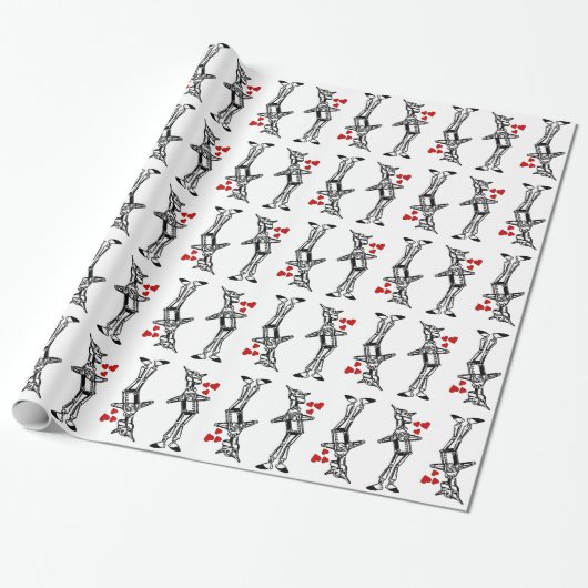 Tin Man Love Wizard of Oz Heart Classic cadeau Cadeaupapier (Uitgerold)