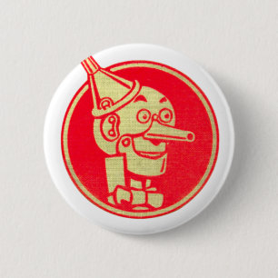 Tin Man, Tovenaar van Oz Ronde Button 5,7 Cm