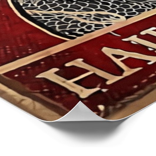  Tin Sign Rookkattenkruid, Retro Metal Poster (Hoek)