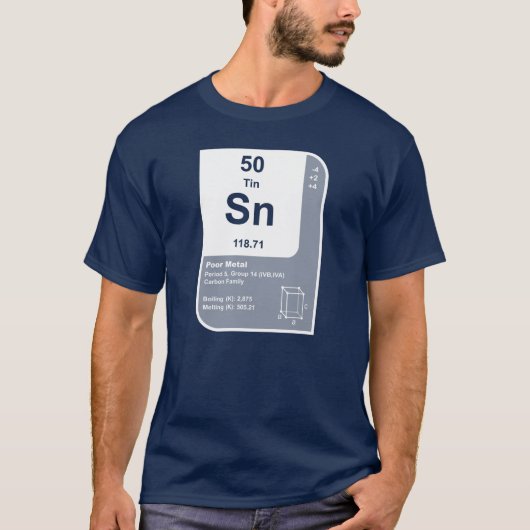 Tin (Sn) T-shirt (Voorkant)