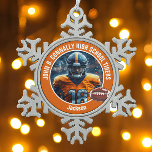 TIN SNEEUWVLOK ORNAMENT