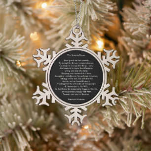  TIN SNEEUWVLOK ORNAMENT