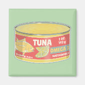 Tin tonijn Ingeblikte vis retro Magneet (Voorkant)