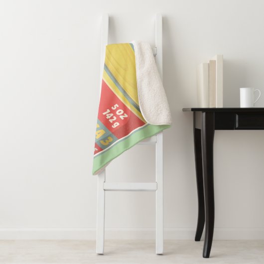 Tin tonijn Ingeblikte vis retro Sherpa Deken (In situ)