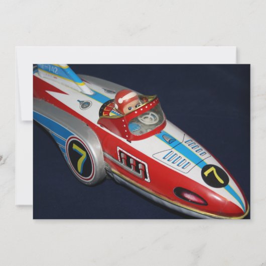 Tin Toy Space/Rocket Ship Invitation (Devant)