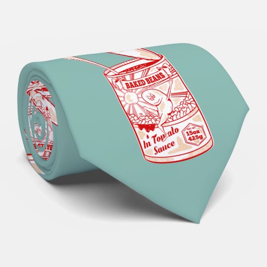 Tin van gebakken bonen stropdas (Opgerold)