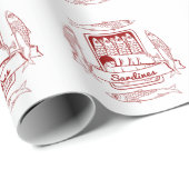 Tin van sardines voor de pop cadeaupapier (Rol Hoek)